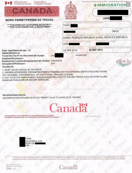 加拿大study permit